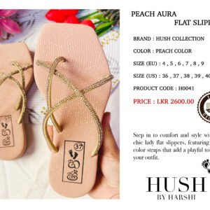 PEACH AURA FLAT SLIPPER